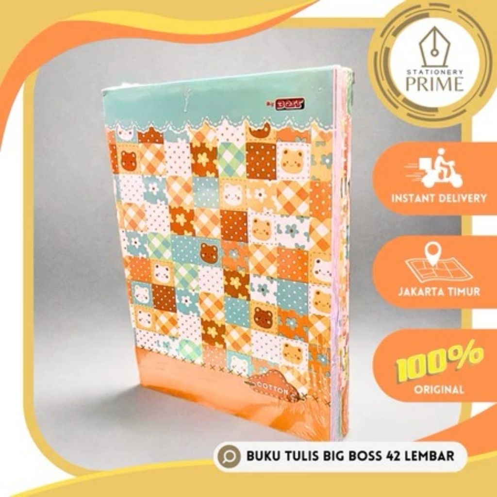 

Buku Tulis Big Boss 42 Lembar ( 1 Pack Isi 6 Buku )