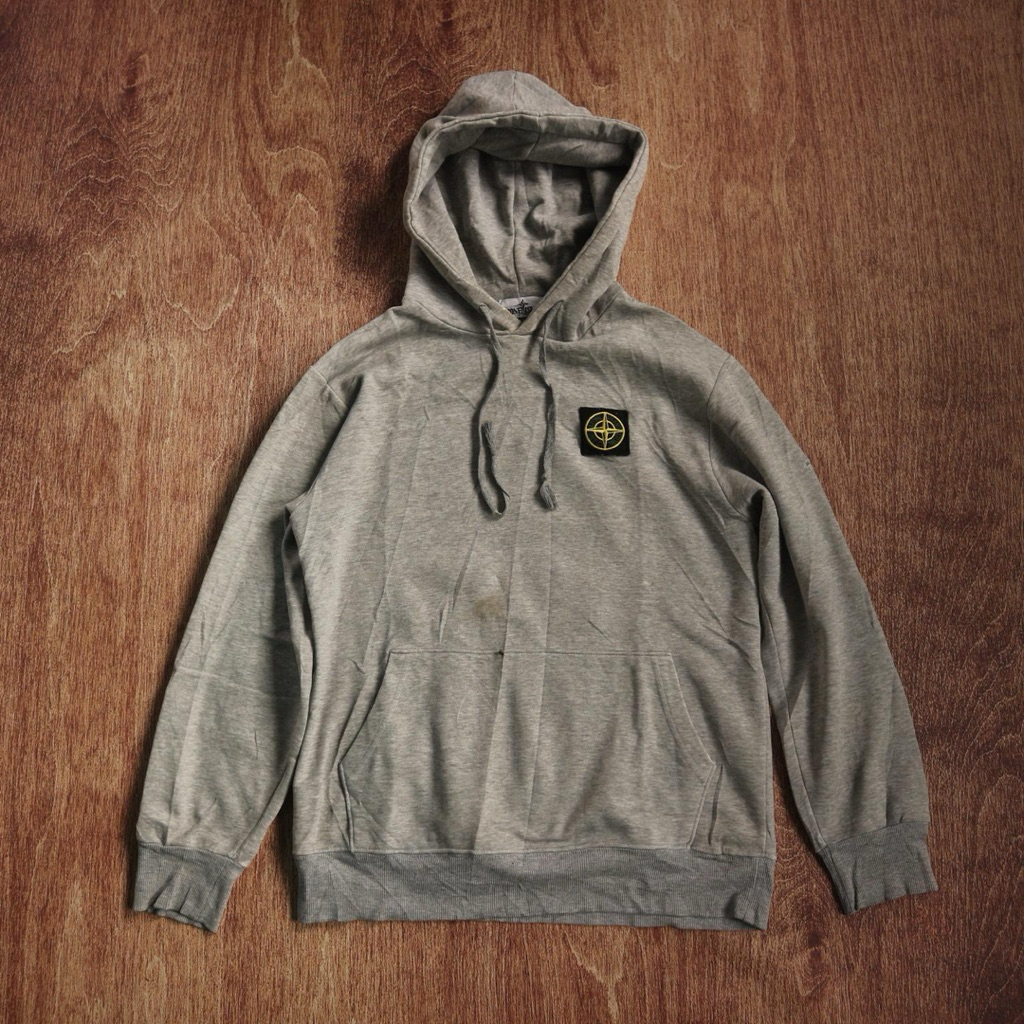 Hoodie Stone Island Fashion Abu ( Bukan Ori )