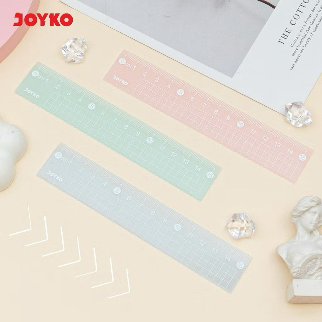 

Penggaris - Ruller Joyko Pastel 15cm