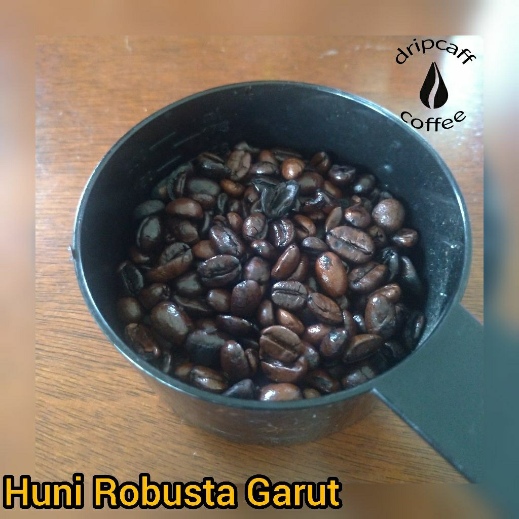 

DRIPCAFF Huni Robusta Kopi Garut 100 Gr Beans Espresso Dark Roast Biji / Bubuk Halus Jawa Barat