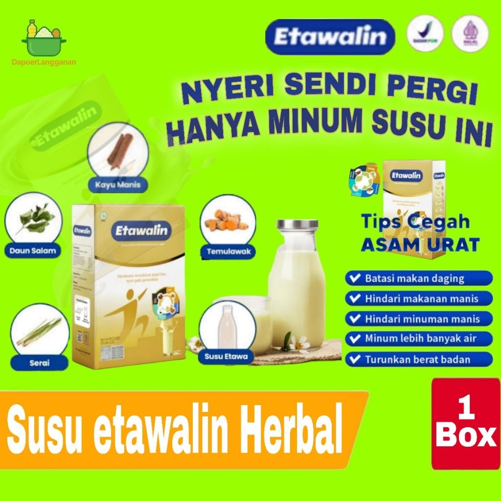 

Etawalin Susu Etawa Herbal Nyeri Sendi 1 Box – Halal BPOM