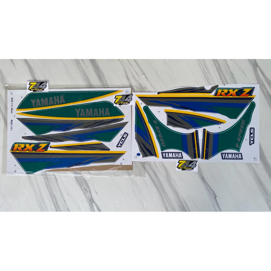 STICKER BODY RXZ LAMA / STICKER BODY YAMAHA RXZ MILE WARNA BIRU ( KODE 6 BLUE)
