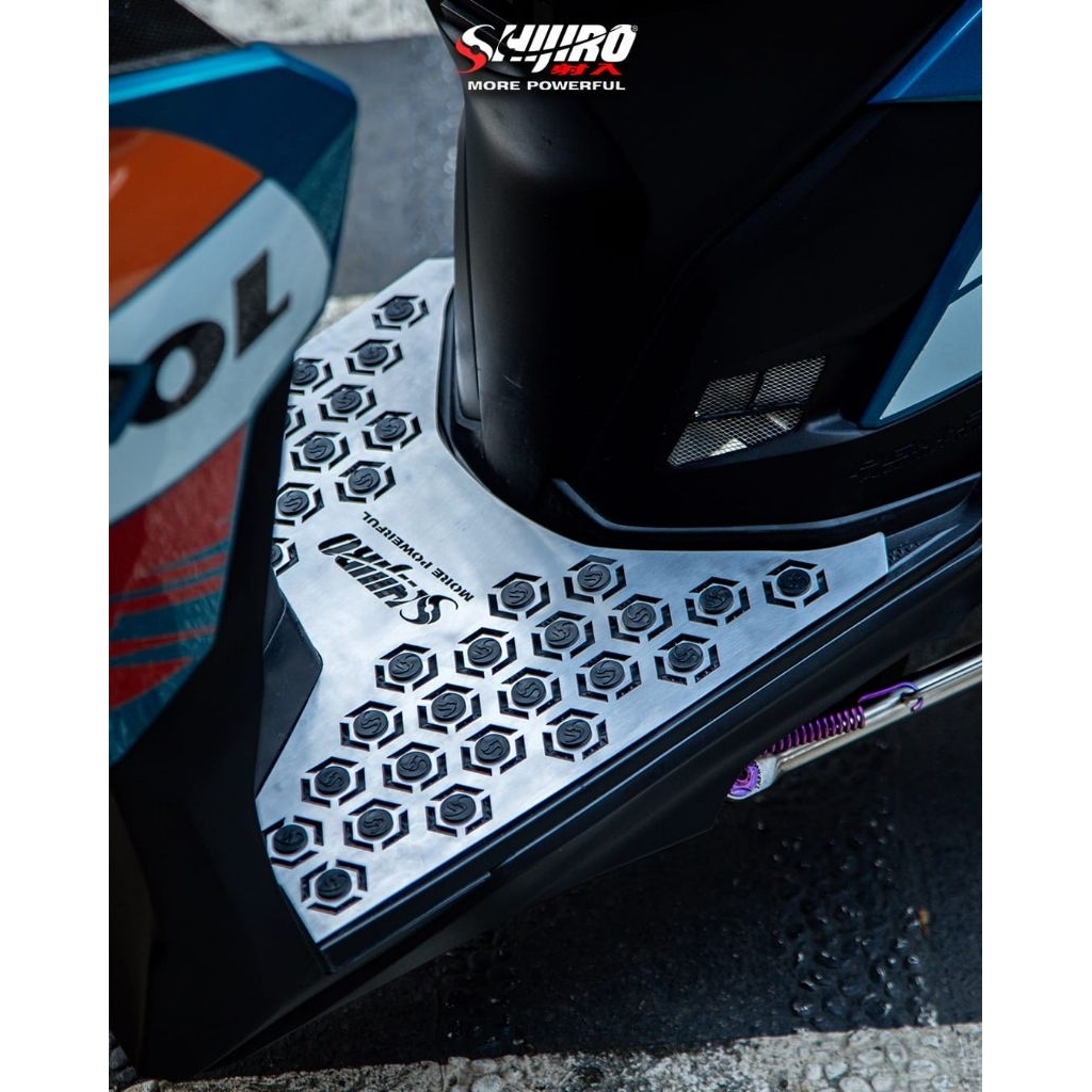 BORDES PIJAKAN KAKI STAINLESS SHIJIRO RACING VARIO 125 VARIO 150 VARIO 160 GENIO BEAT KARBU BEAT F1 
