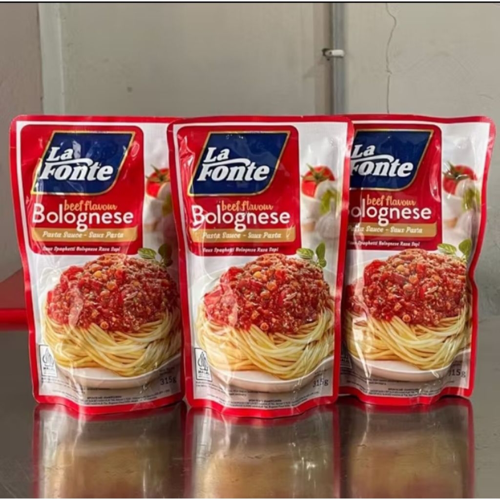 

Lafonte Saos Pasta Bolognese Rasa Sapi 315gr/Saus Spagetti Beef Flavour