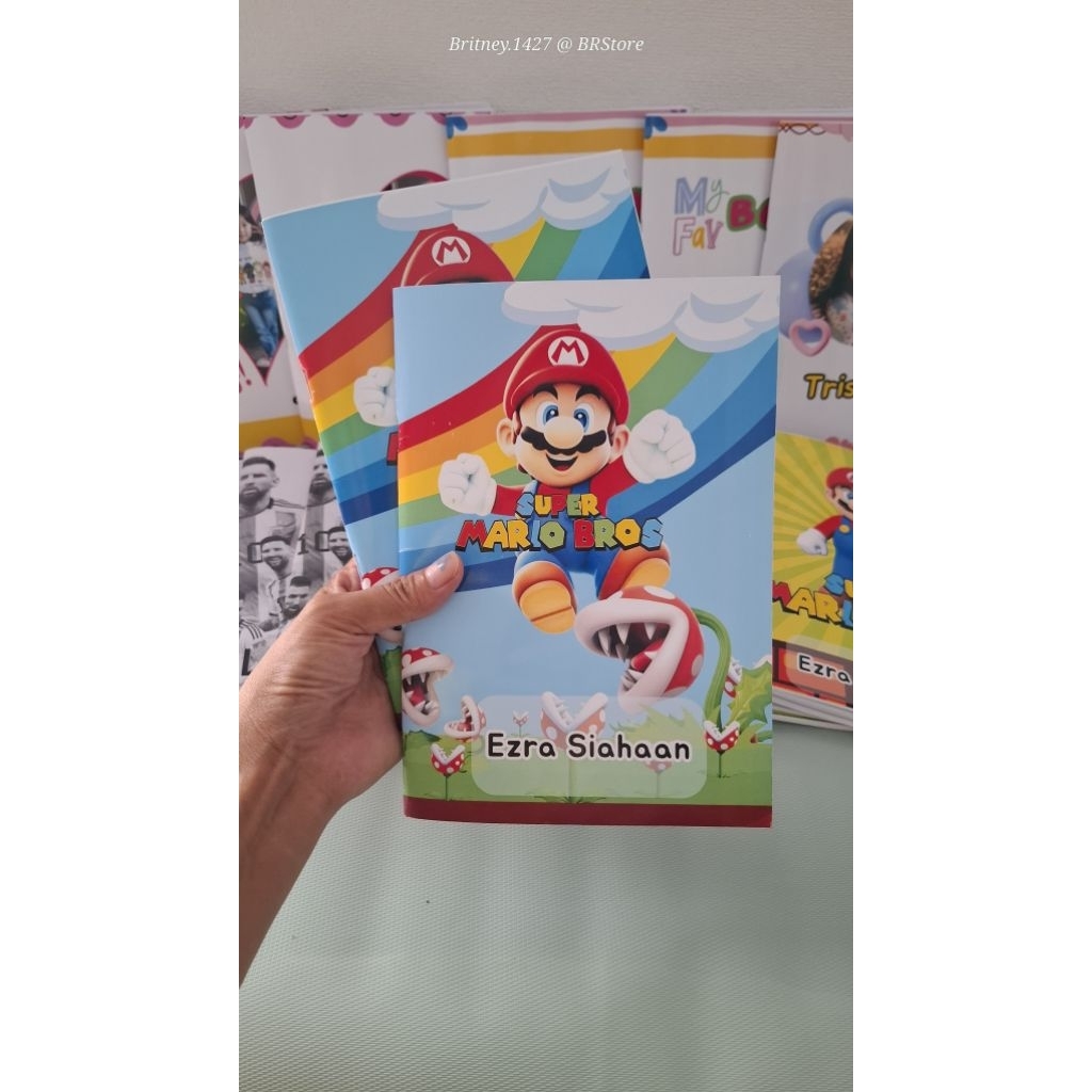 

PreOrder-BUKU TULIS KOSTUM 30lbr/request pakai Foto/gambar/lukisan/tema khusus/yg ada. COVER TEBAL,GLOSSY,CETAK MANTAP