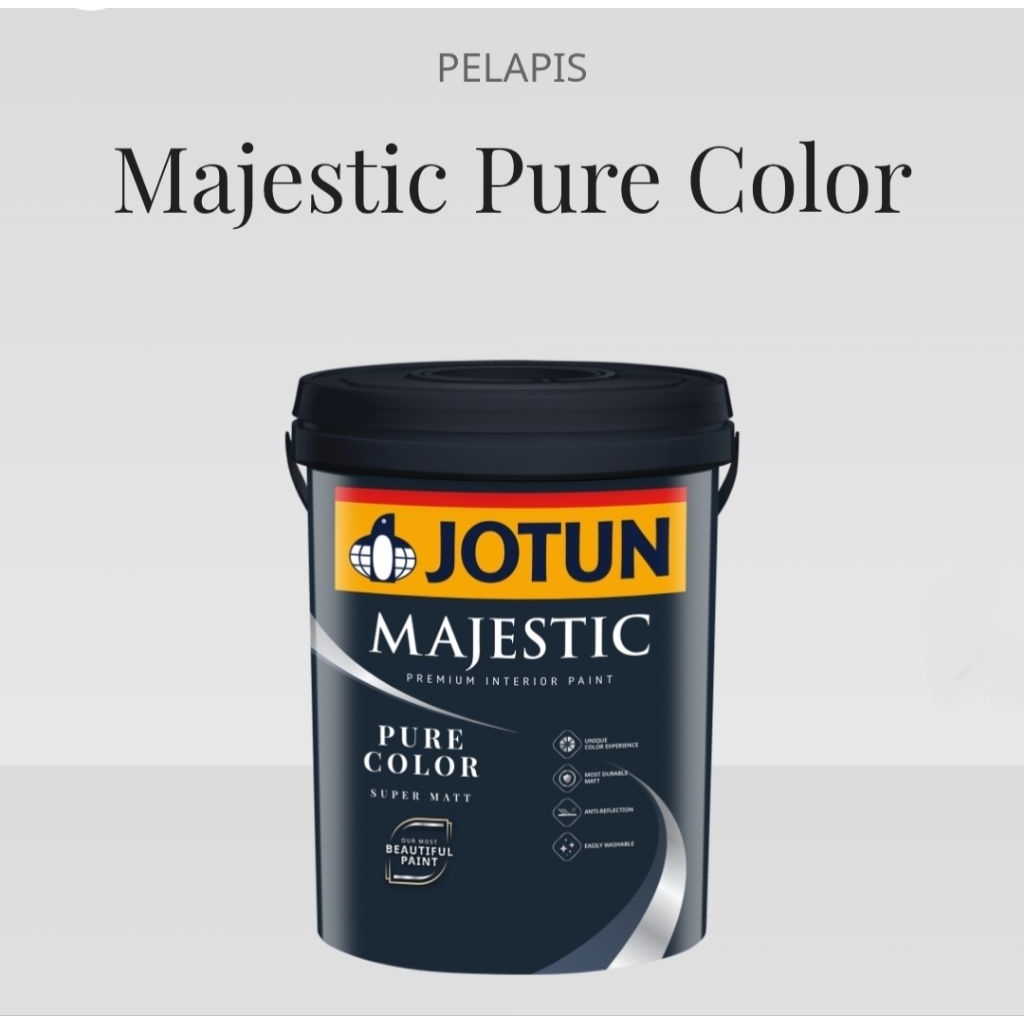 CAT TEMBOK JOTUN MAJESTIC PURE COLOR WHITE UKURAN 20L