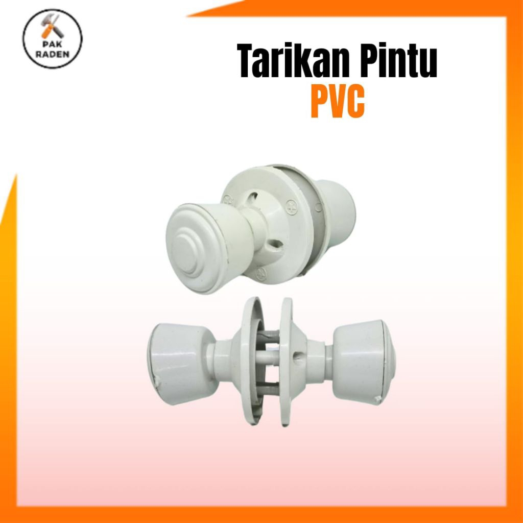 Tarikan Pintu Kamar Mandi PVC Putih