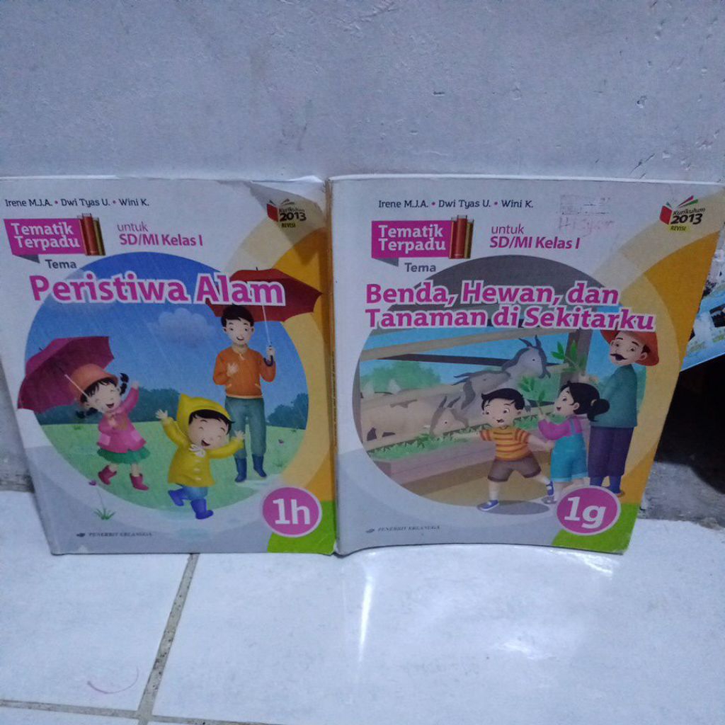 Tematik terpadu ERLANGGA 1G dan 1H