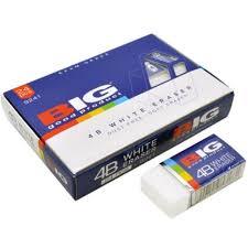 

Penghapus pensil / pencil eraser BIG B40 9401 White / putih