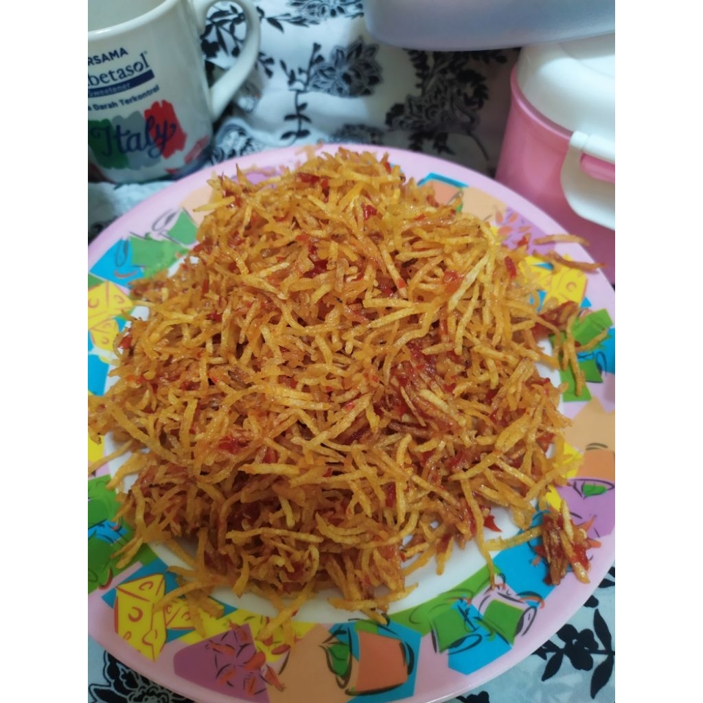 

kentang mustofa pedas manis (tanpa kacang) 250gr