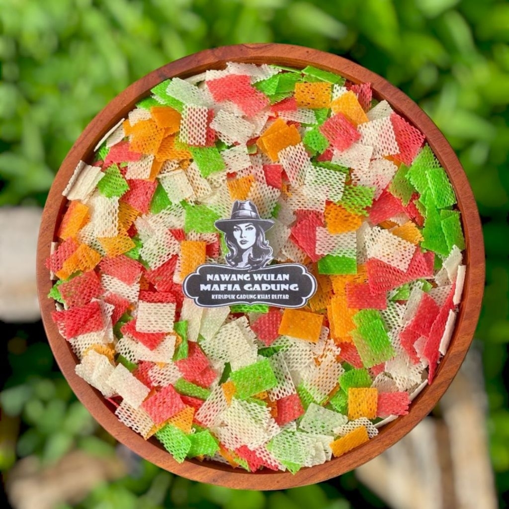 

Kerupuk TARO Rasa Bawang Bentuk Jaring Kotak Kotak WARNA WARNI GEPENG Mentah Krupuk Enak Renyah Gurih