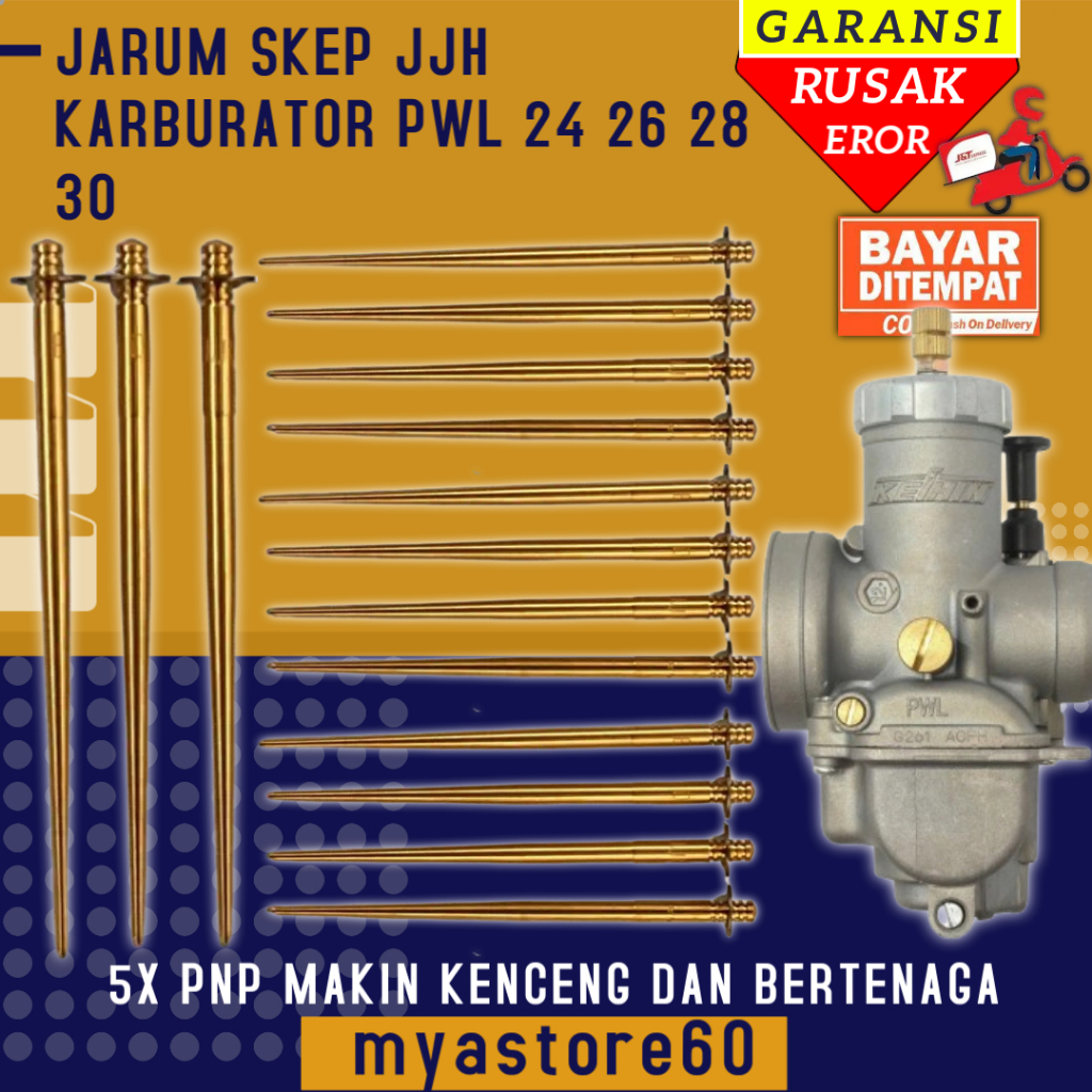 Jarum Skep Sekep JJH Karburator Karbu Carbu Carburator PWL Seri JJH 24 26 28 30 PWL24 PWL26 PWL28 PW