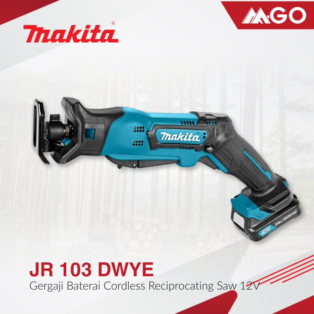 Makita Gergaji Baterai / Cordless Reciprocating Saw 12V JR 103 DWYE