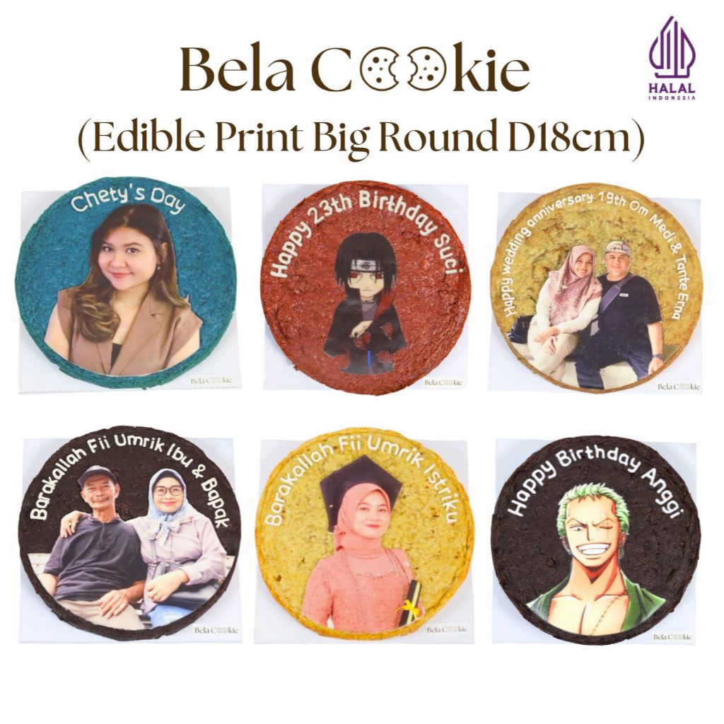 

Edible print Round D18 cm Cookies by @belacookie.id (BISA SAMEDAY) / Custom Cookies / Cookie Custom / Soft Baked Cookies / Cookie Cake / Kue Ulang Tahun / Giant Cookie / Custom Face / Birthday Cookie / Birthday Cake / Kue Ulang Tahun Unik