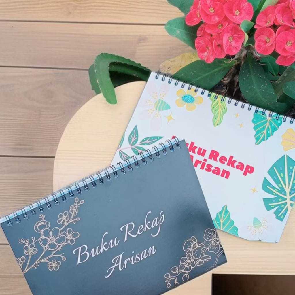 

Buku Arisan Harian Mingguan Bulanan A5 Spiral | 50 Lembar HVS 80gsm | Cover Ivory