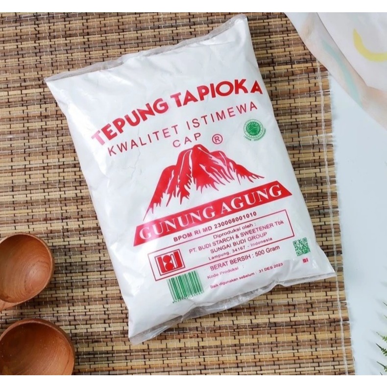 TEPUNG TAPIOKA CAP GUNUNG AGUNG 500 gr TEPUNG KANJI ACI