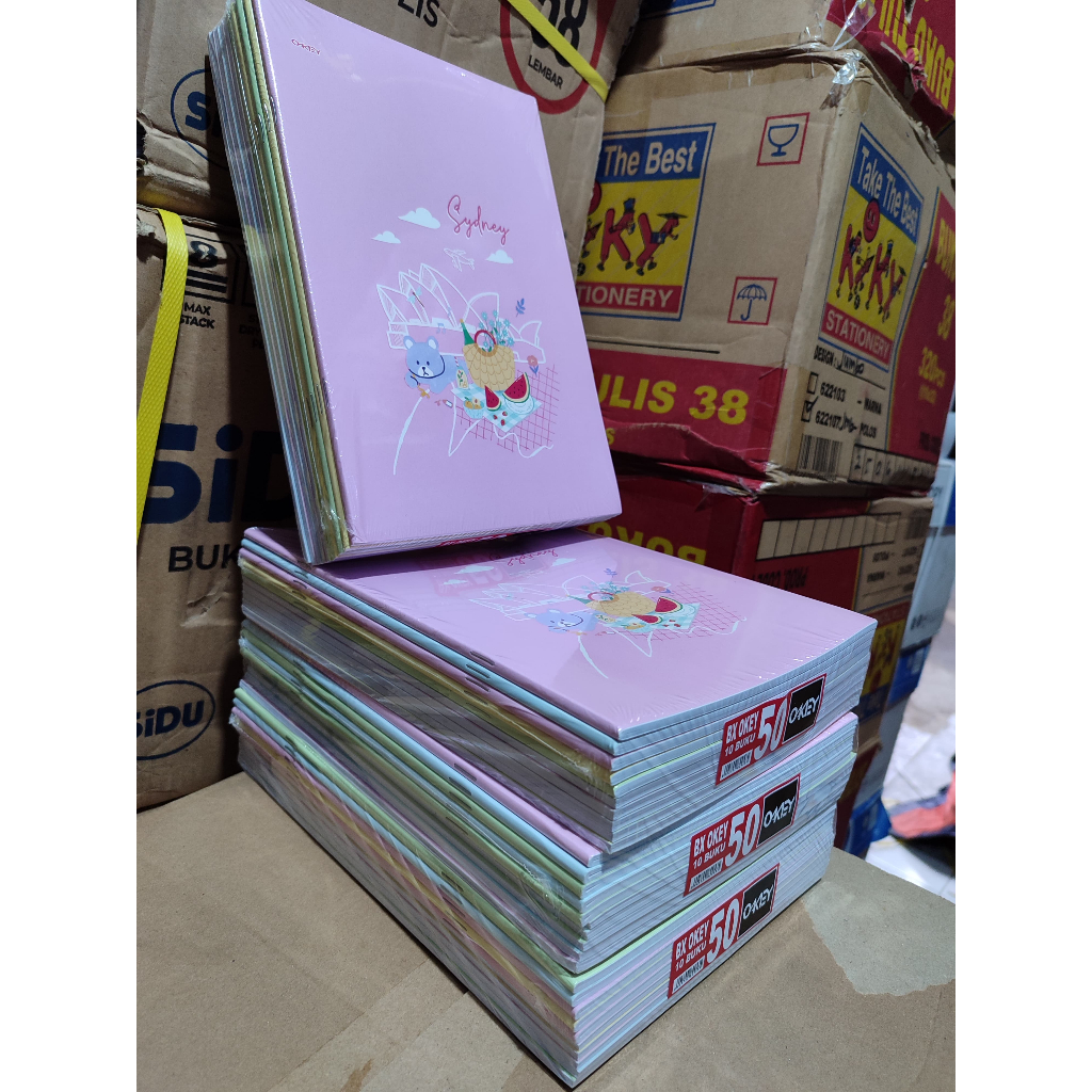 

Buku Tulis Okey 50 Lembar - 1 Pack isi 10 Buku