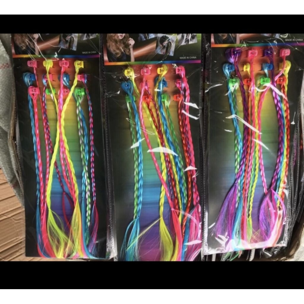 Rambut Kepang Jepit Mini 12pc Layar