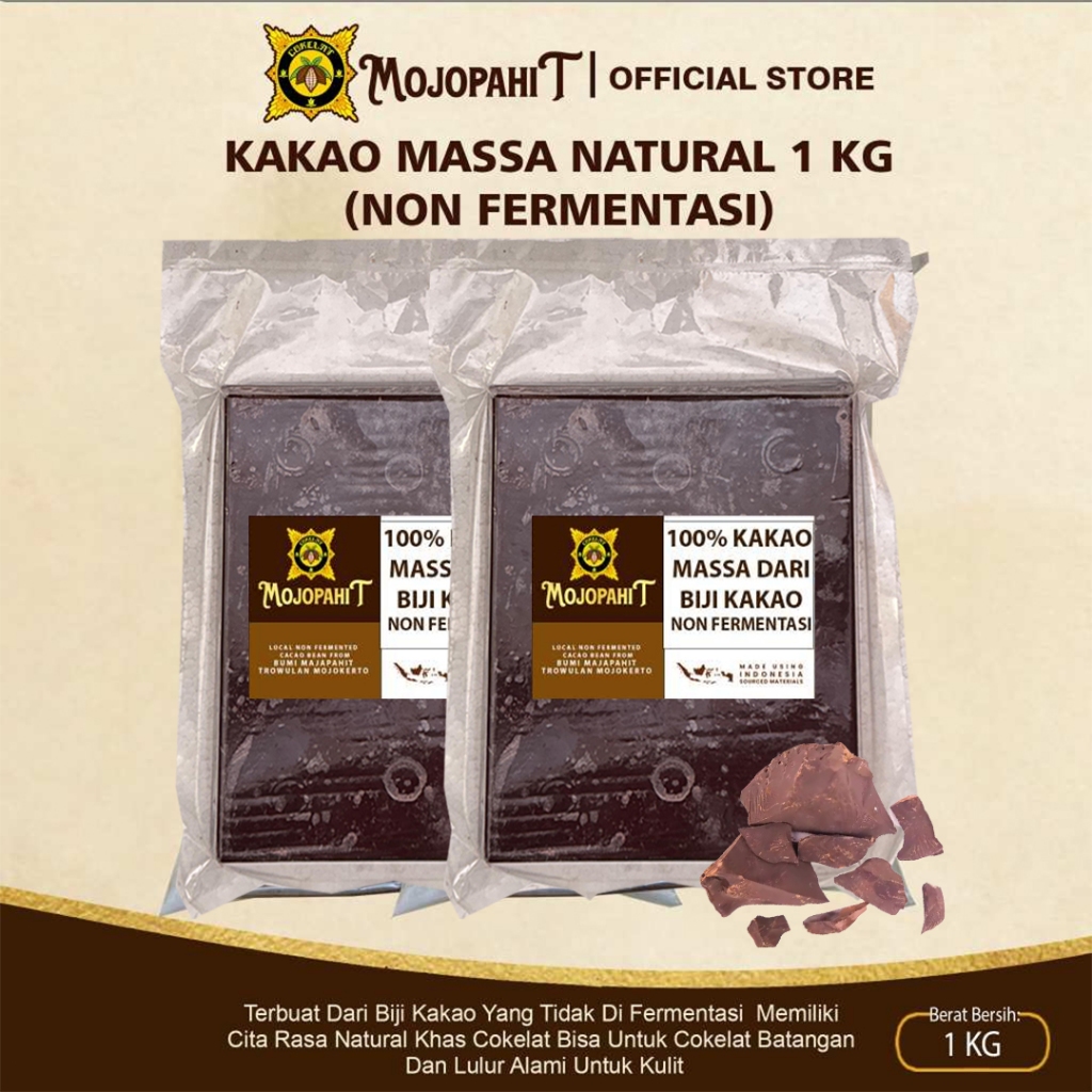 

Cokelat Mojopahit | Kakao Massa Non Fermentasi