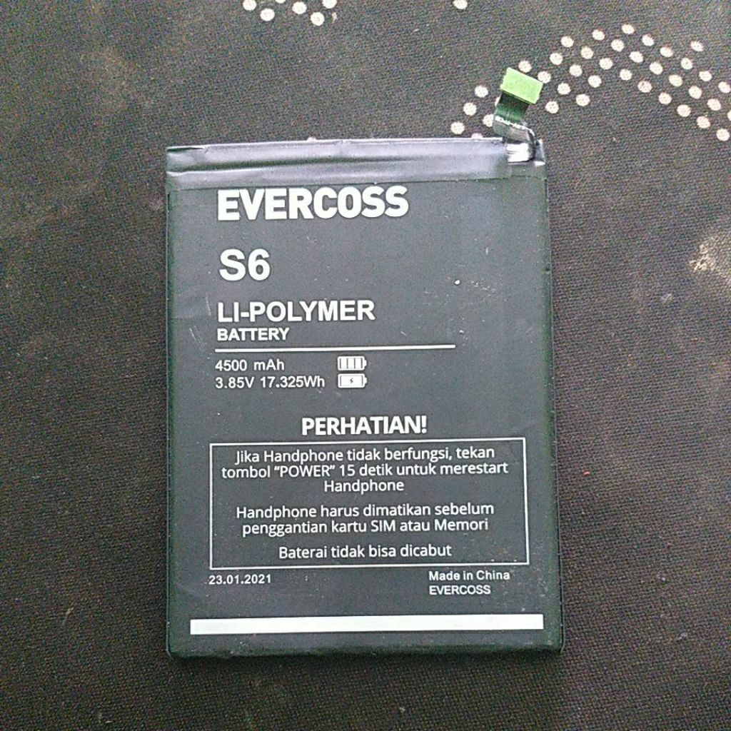 baterry evercoss tera s6 ori copotan