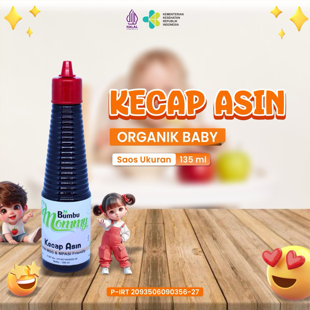 

KECAP ASIN , BUMBU BAYI , BUMBU BUNDA , SAUCE , NON MSG , BAHAN MAKANAN , BUMBU MOMMY , 135ML