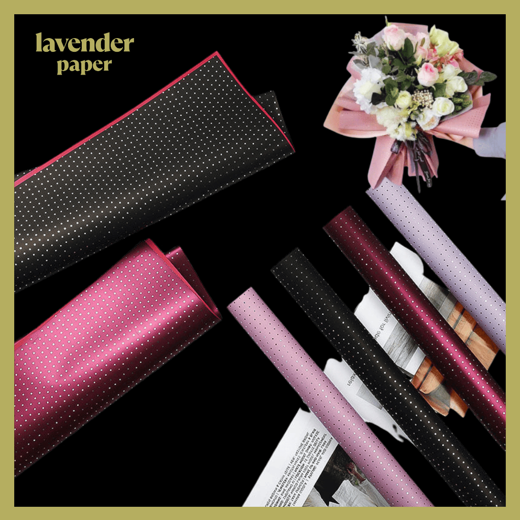 

Kertas Buket Bunga Polkadot Kecil Flower Wrapping Paper Small Polkadot Cellophane KB040