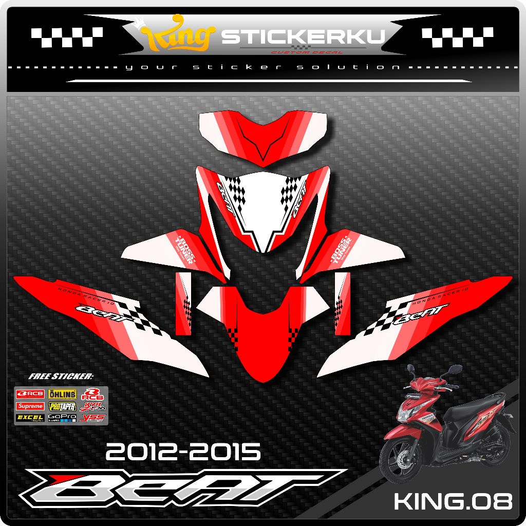 Decal Beat Fi 2013 2014 2015 Full Body Stiker Beat Fi 2013 2014 2015 Full Body Striping Beat Fi Full