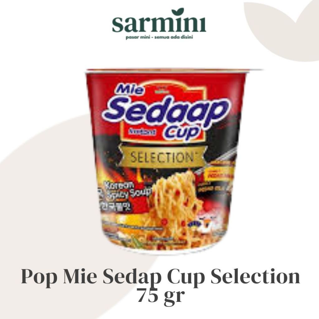 

Pop Mie Sedaap Cup Selection Korean Spicy Soup 75 GR