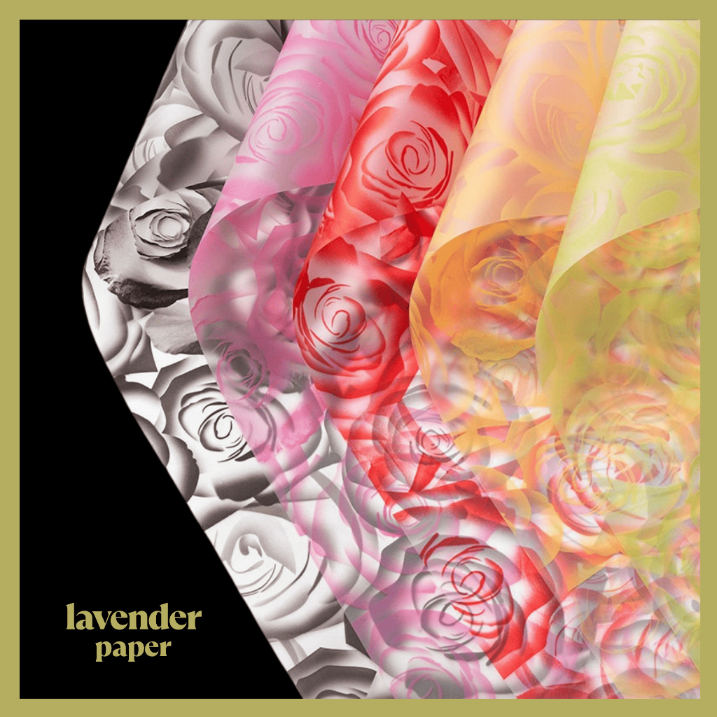 

Isi 20 LEMBAR Flower Wrapping Paper Motif Mawar Brokat Kertas Buket Bunga Mawar Cellophane KB051