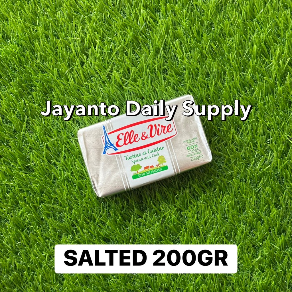 

SALTED BUTTER ELLE & VIRE 200GR / FRENCH BUTTER / MPASI - 100% HALAL