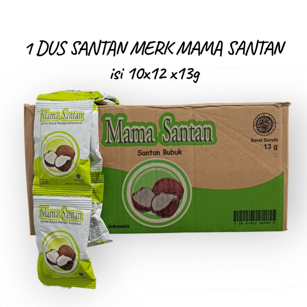 

1 Dus santan bubuk merk mama santan isi 10x12x13