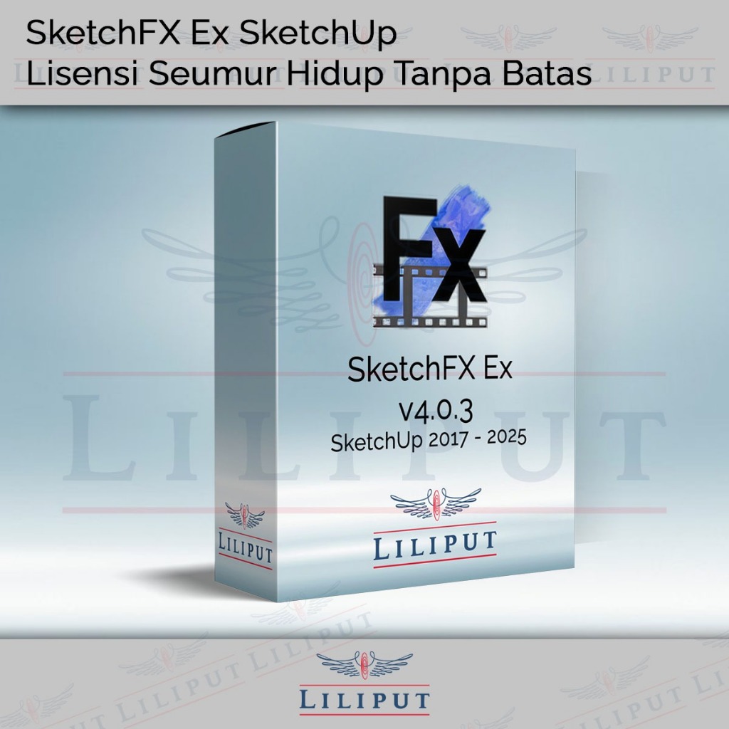 SketchFX Ex SketchUp Lisensi Seumur hidup Tanpa Batas