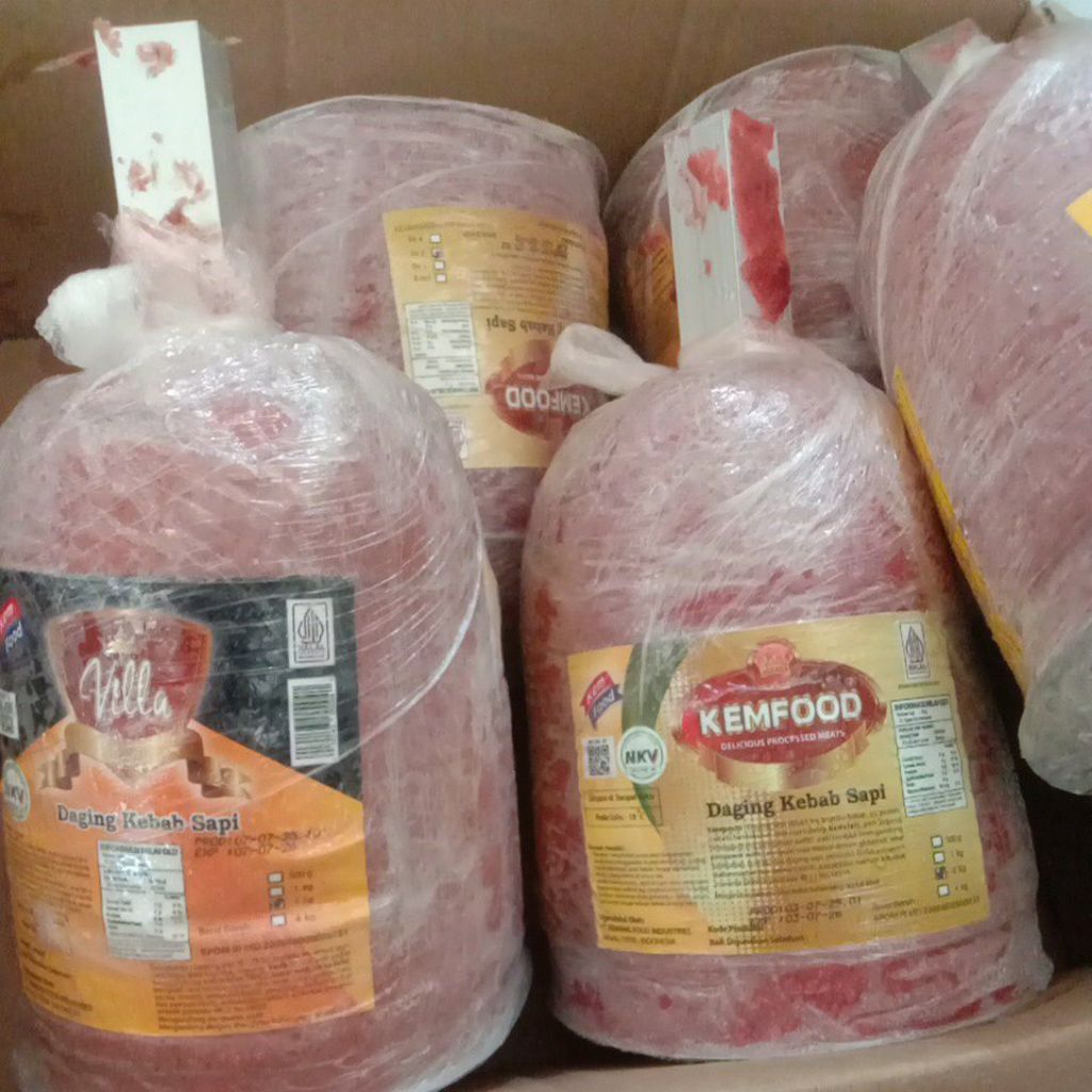 

Daging Kebab Sapi Tiang 2kg /Villa/Kemfood