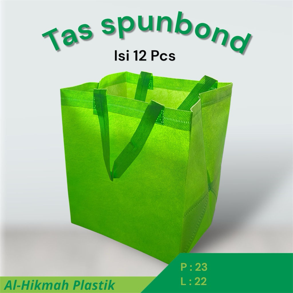 

Tas spunbond / Tas hajatan Uk. 22x22 isi 12 Pcs
