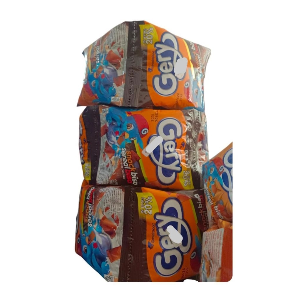 

Gery snack bisa sereal bisa 1 renteng isi 10 bungkus @ 11gr+2.2gr