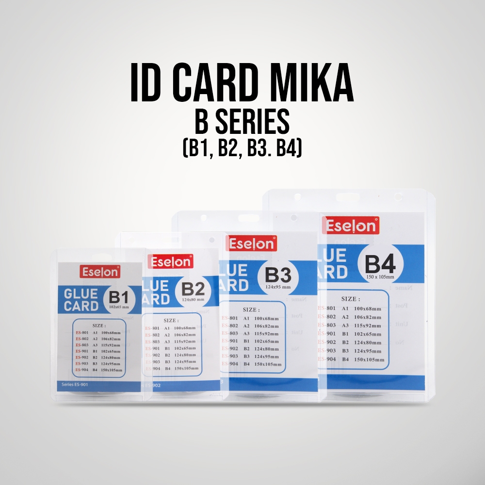 

20pcs ID CARD MIKA B Series / 1pak Name Tag