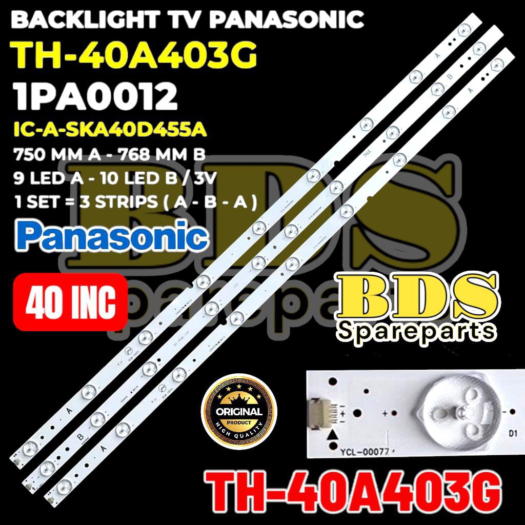 BACKLIGHT TV LED PANASONIC 40 INC TH-40A403G