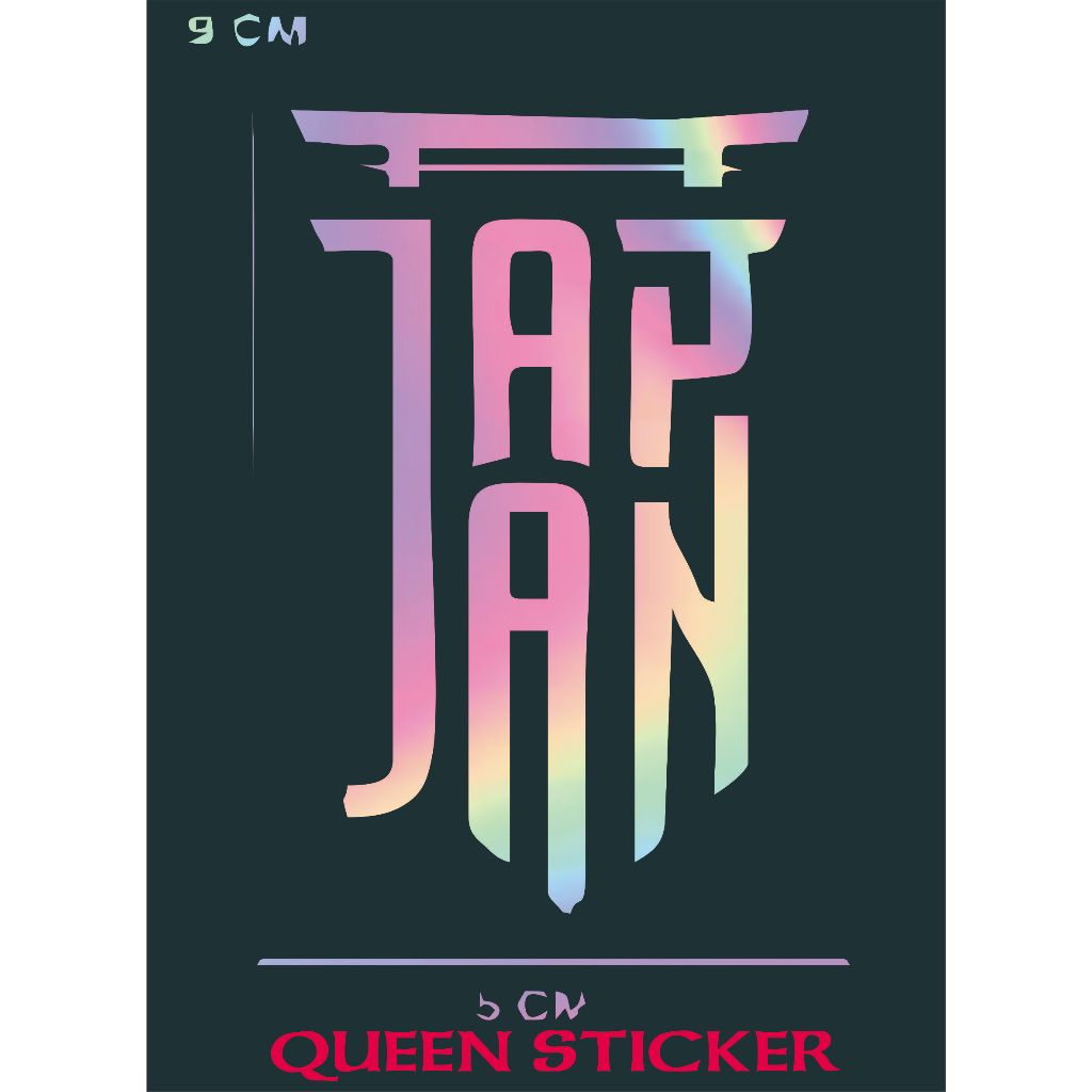 

STICKER CUTTING LOGO JAPAN UKURAN 9cm X 5cm