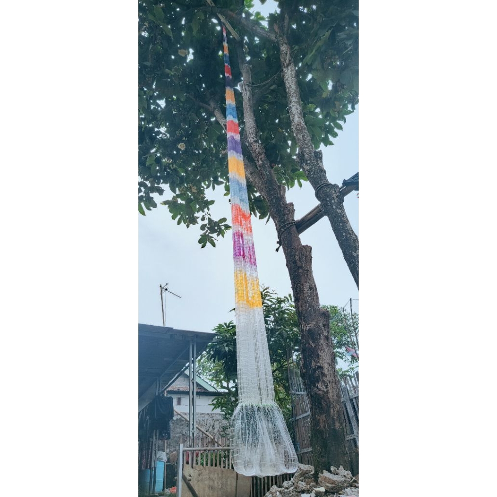 JALA ikan nila 2jari sempit 5meter 028mm