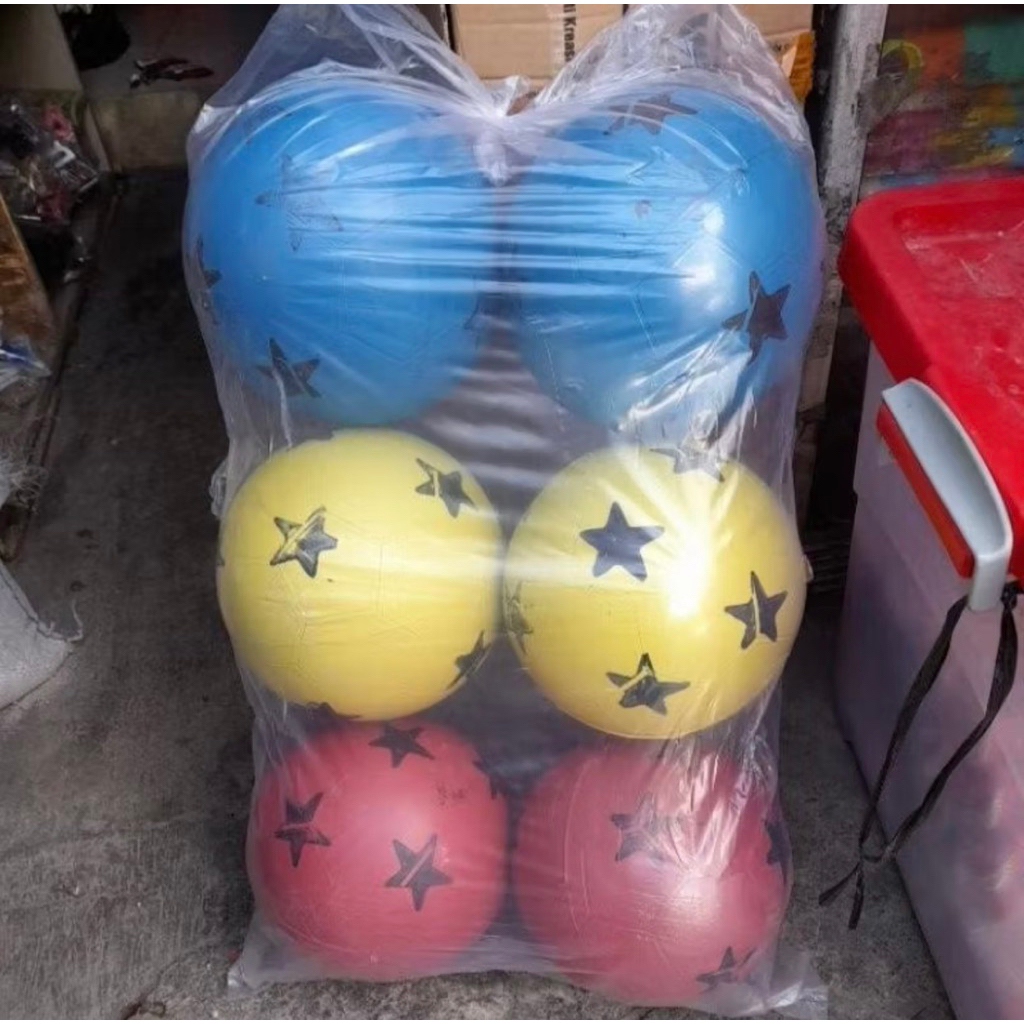 Diskon Paling Murah Bola plastik ISI 6 PCS WARNA DAN MOTIF RANDOM