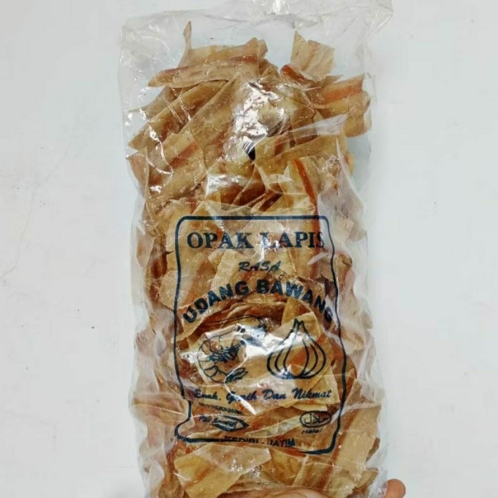 

Oleh-Oleh Krecek Krupuk Lapis Opak Lapis Rasa Udang Bawang 250gr
