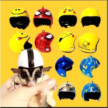 HELM MINI - Helm Sugar Glider Topi Sugar Glider Baju Sugar Glider Aksesoris Sugar Glider Pakaian Sug