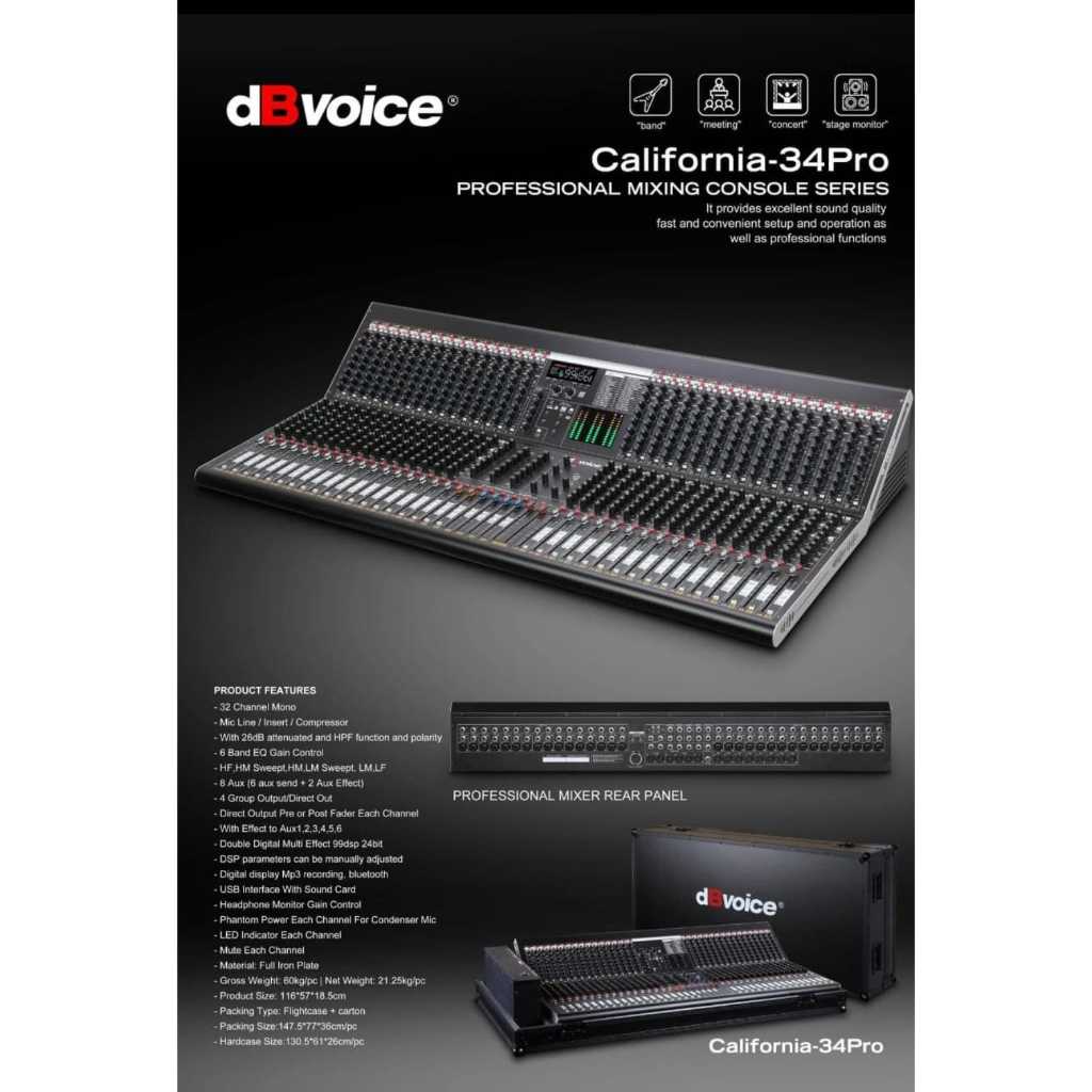 MIXER DBVOICE CALIFORNIA34PRO CALIFORNIA 34PRO FREE KOPER