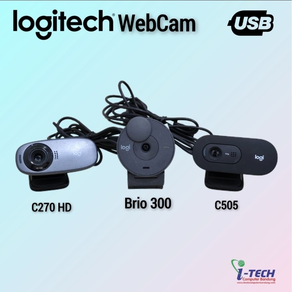 WebCam Logitech Brio 300 Fhd | WebCam C505 | WebCam C270HD