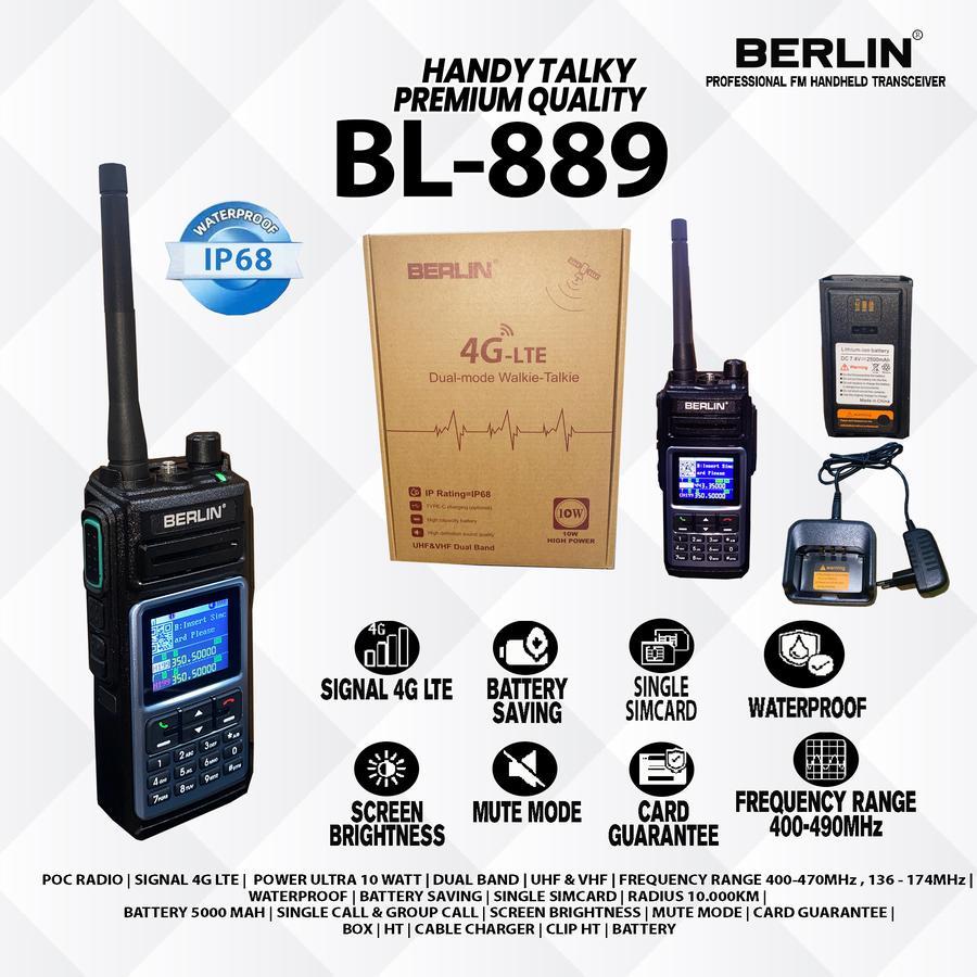 HT POC DAN DUAL BAND SIMCARD POC 4G BERLIN BL889 Bisa Repeater Gateway