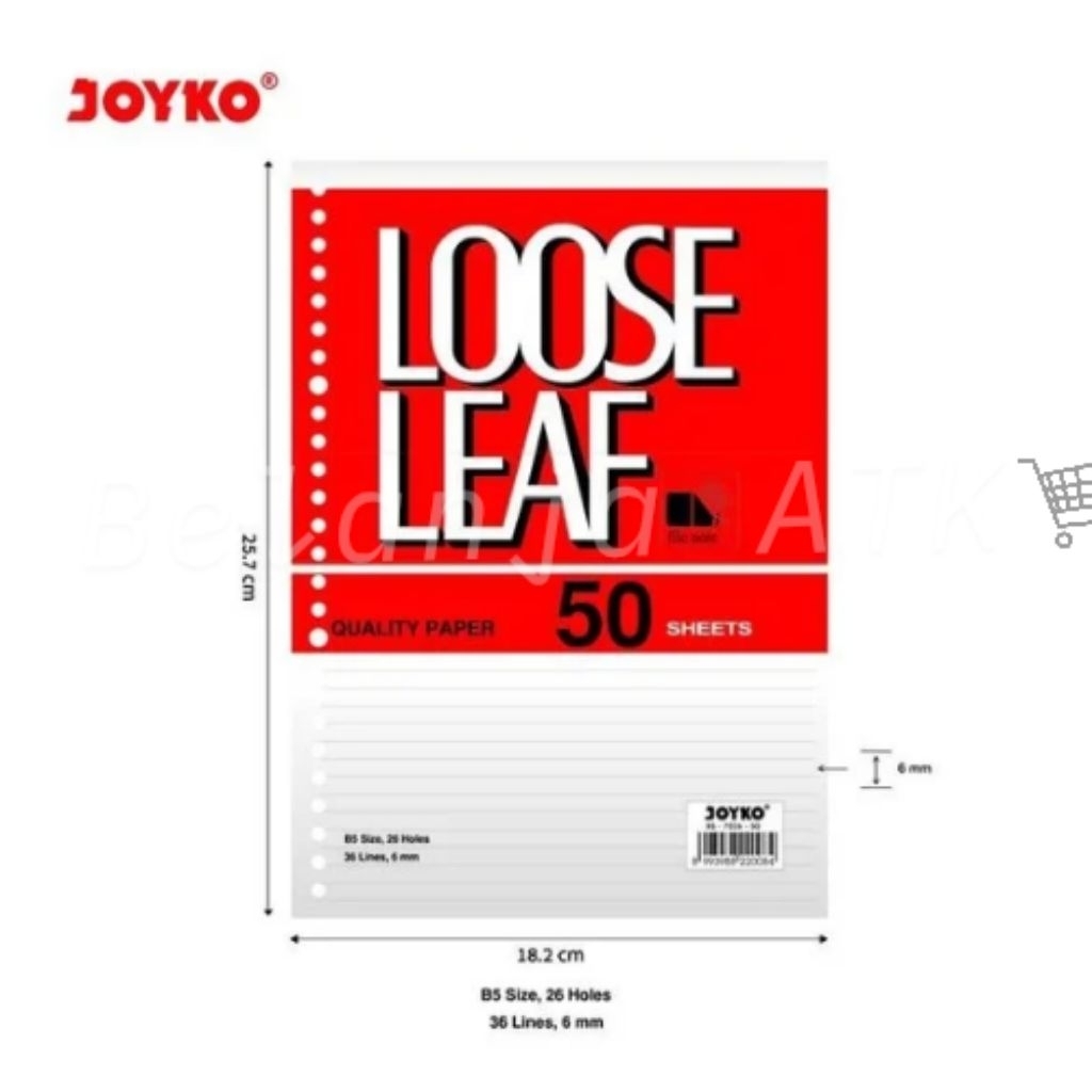 

Joyko isi loose leaf besar b 50