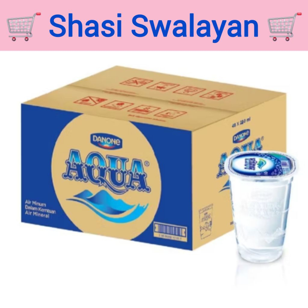

AQUA Gelas 220ml x 48pcs - Air Mineral 1 Karton
