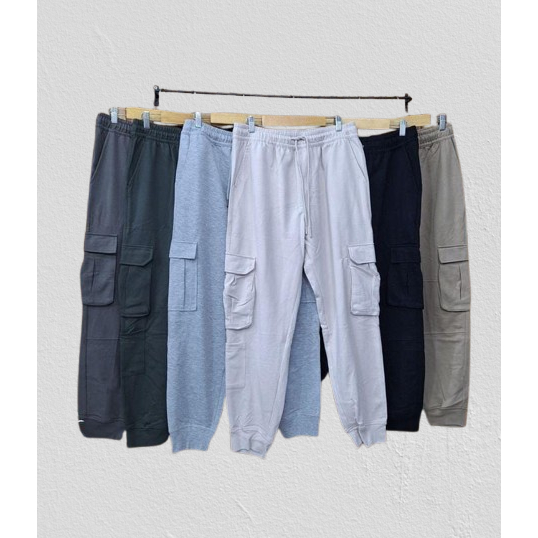 Celana Joger Cargo Nevada Pria 100% Original – Training Jogger Katun Stretch Ukuran Besar S-XL