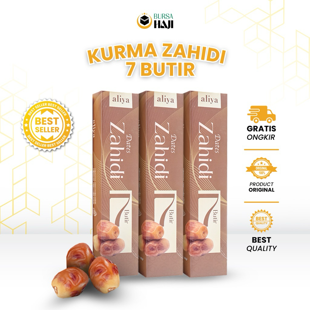 

Kurma Zahidi 7 Butir Oleh Oleh Haji Umroh Hampers Ramadhan | Kurma Mesir Kemasan Mini Pack Aliya