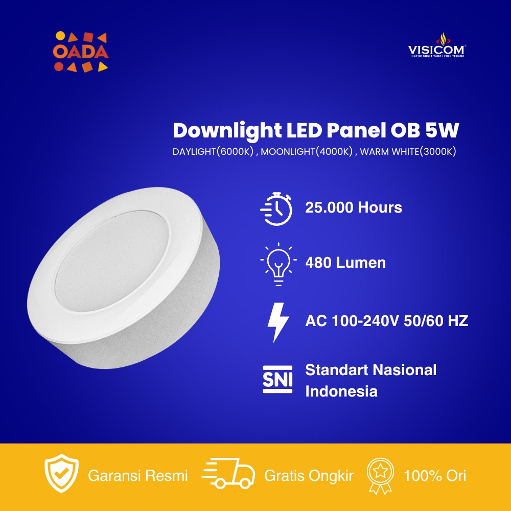 VISICOM Lampu LED Downlight Outbow 5W
